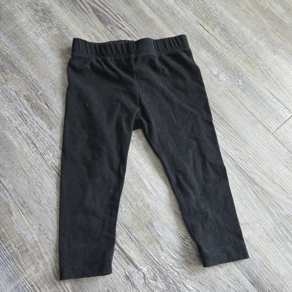 12M Girls Cat & Jack Classic Black Leggings